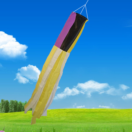 Nonbinary Enby Pride Windsock - 60 inch Nonbinary-enby-pride-windsock-2 Windsock
