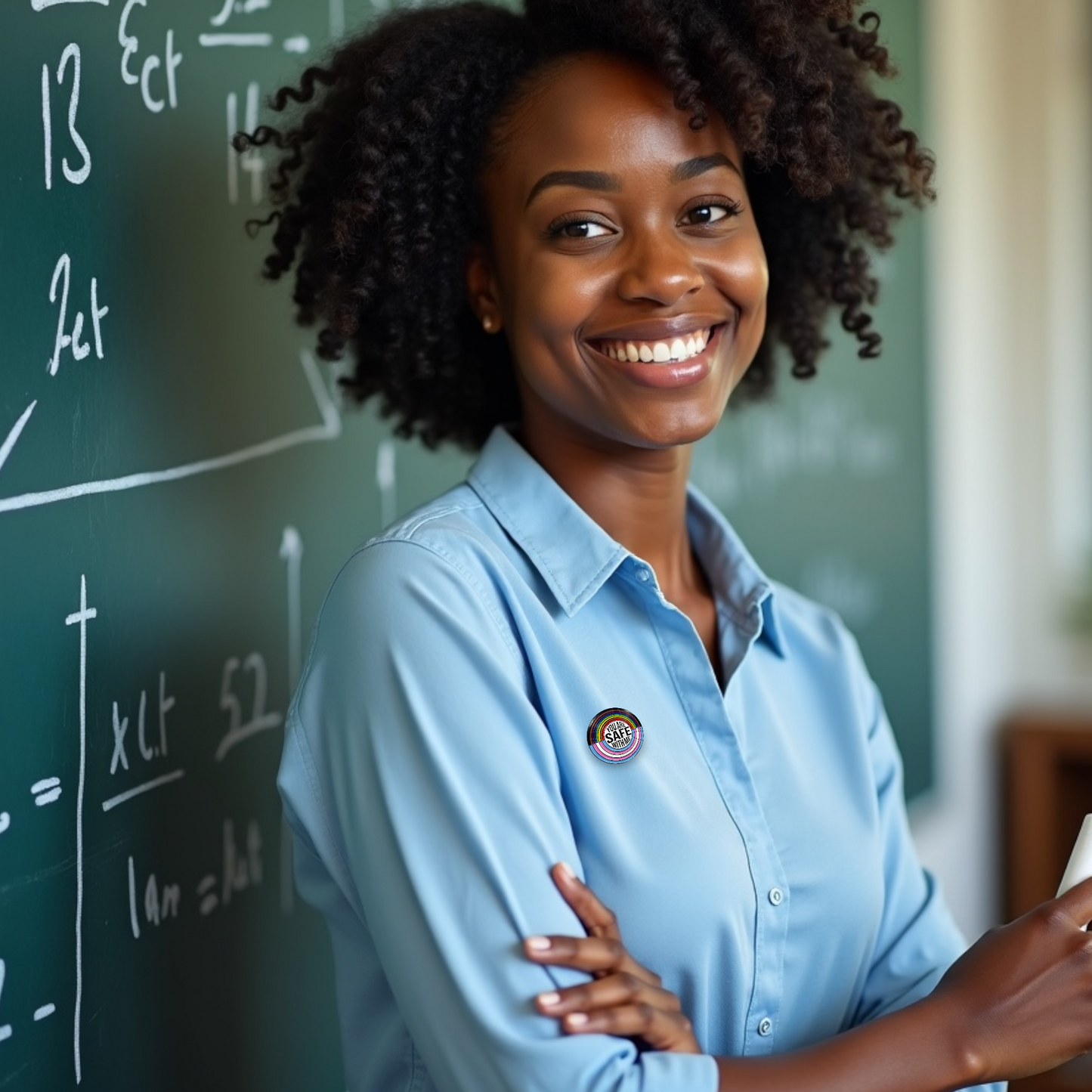 LGBTQ Pride "YOU ARE SAFE WITH ME" Enamel Lapel Pin