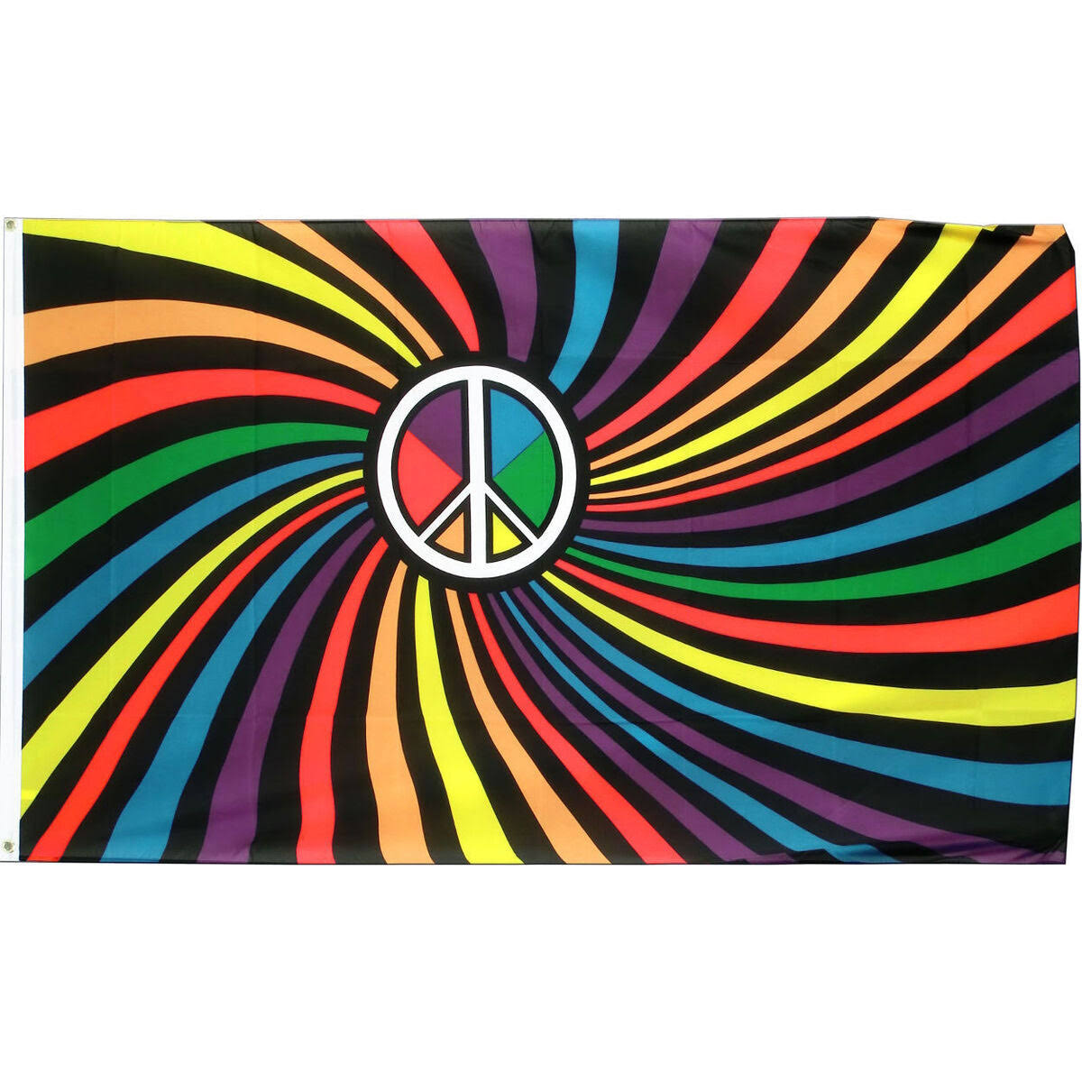 LGBTQ Pride Flag Rainbow Swirl Peace Pride 3'x5' SwirlPeacePrideFlag