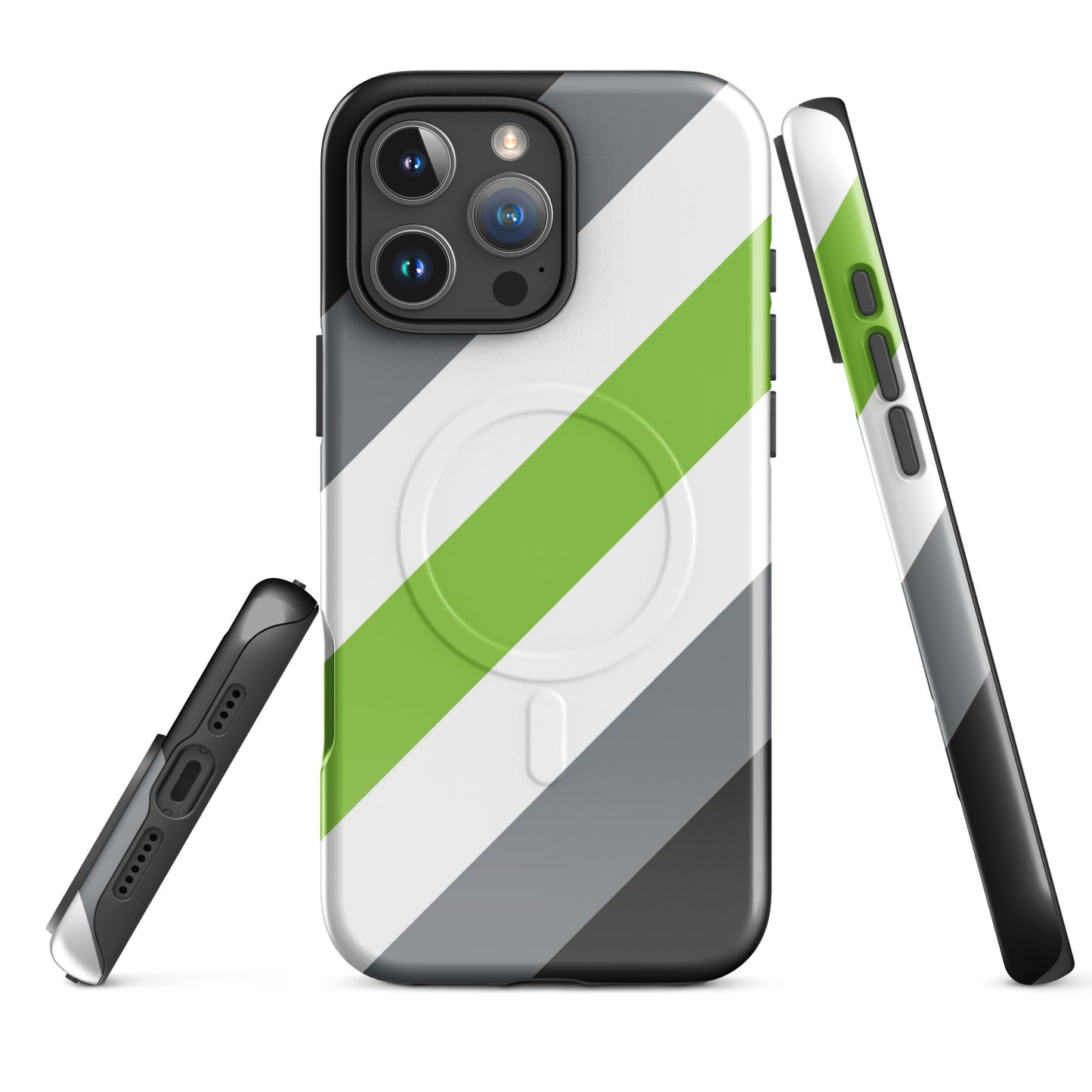 Agender Pride MagSafe® Tough Phone Case for Apple iPhone® iPhone 16 Pro Max Agender agender-pride-magsafe-tough-phone-case-for-apple-iphone-16-pro-max-front