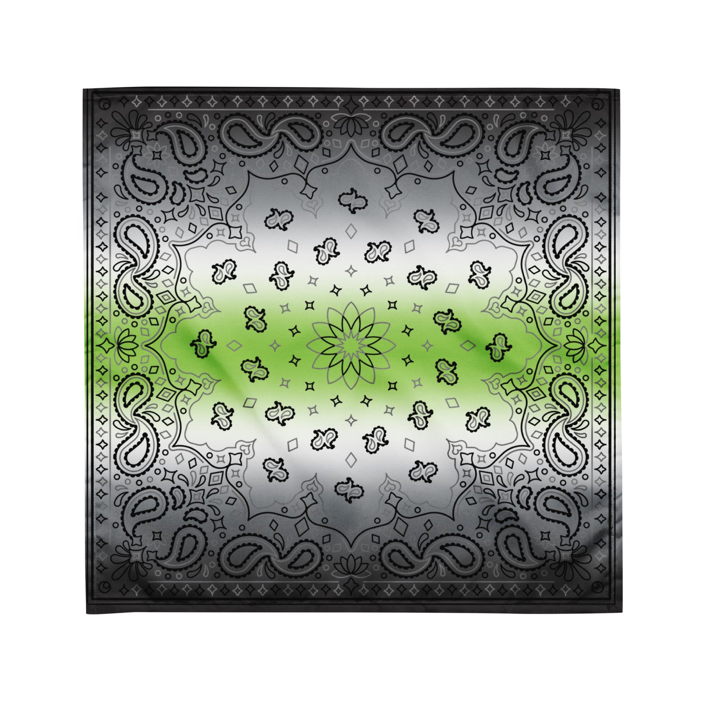 Agender Pride Paisley Bandana M Agender all-over-print-bandana-white-m-front-654d5f6057746 Bandana