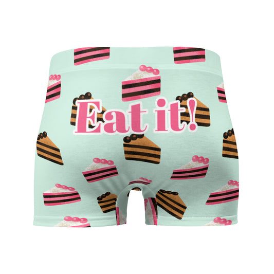 Cake Eat It Mens Boxer Briefs Underwear Mint Pink all-over-print-boxer-briefs-white-back-65c6c65b81ebd