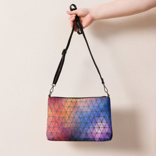 Abstract Stained Glass Purse Handbag all-over-print-crossbody-bag-black-back-668d9f198aaf6 Handbag