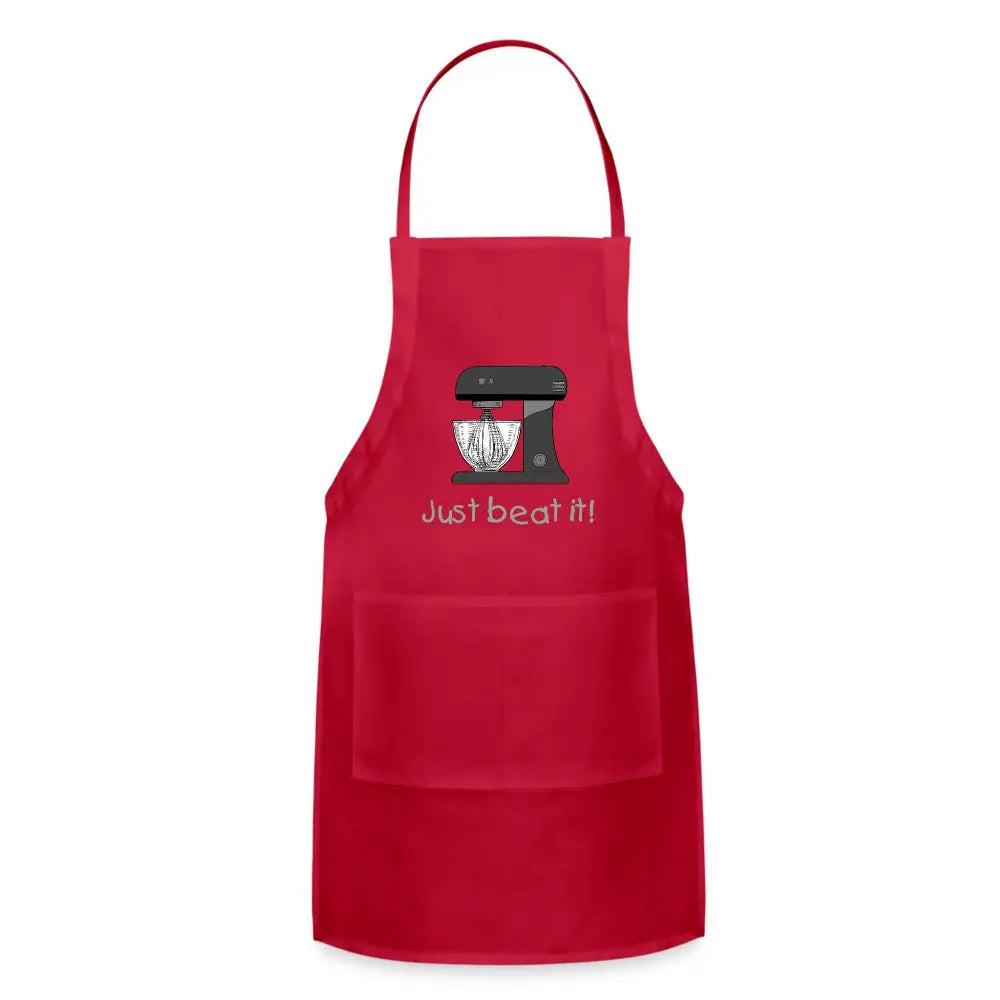 Just Beat It Apron Red apron-just-beat-it-red