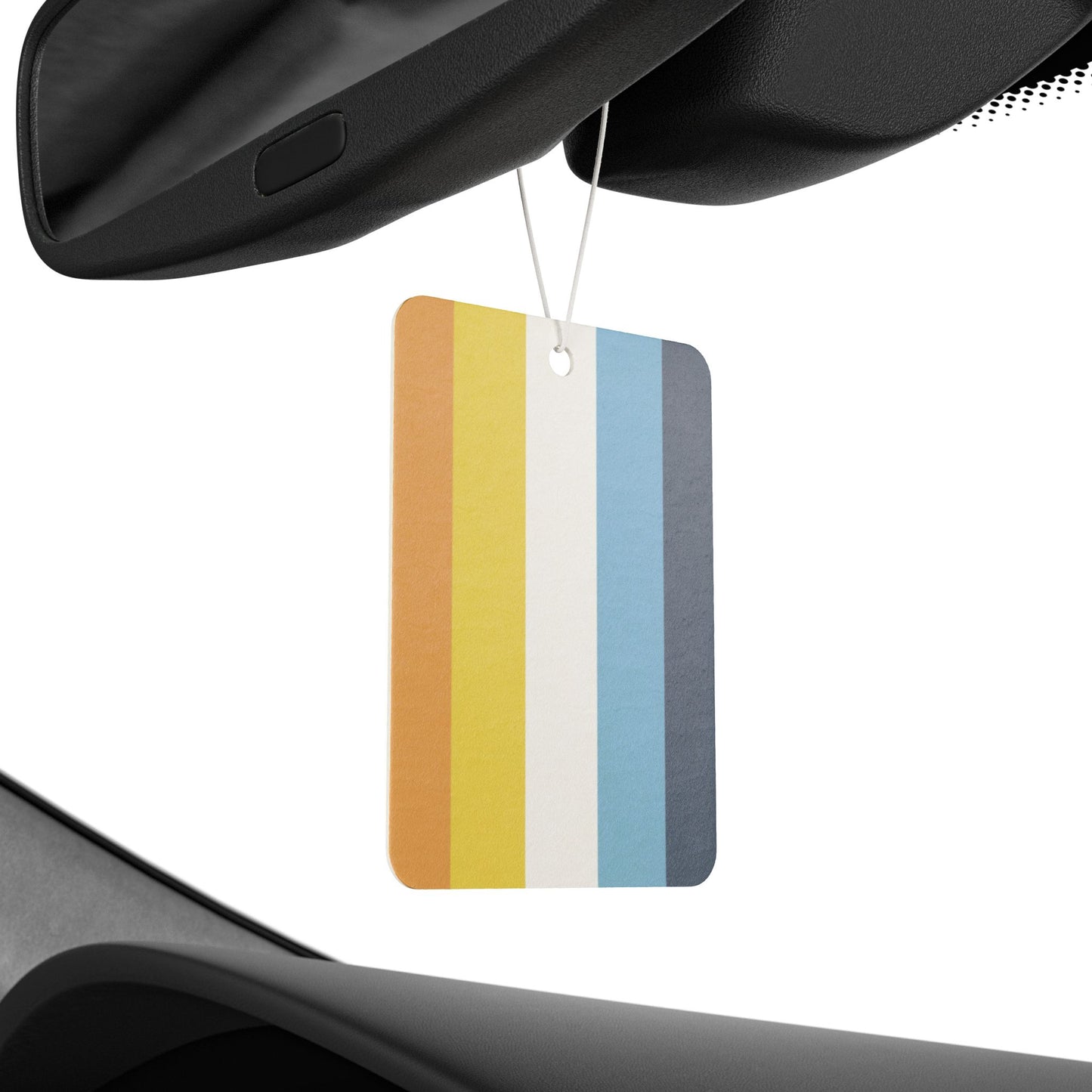 Aroace Pride Flag Car Air Freshener aroace-pride-flag-car-air-freshener-rearview-mirror