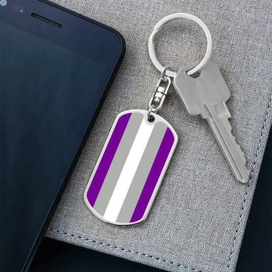 Greysexual Pride Military Dog Tag Keychain asset_1012_transformation_2862_be4c1615-f05b-4c5c-97f5-4e95804a343b