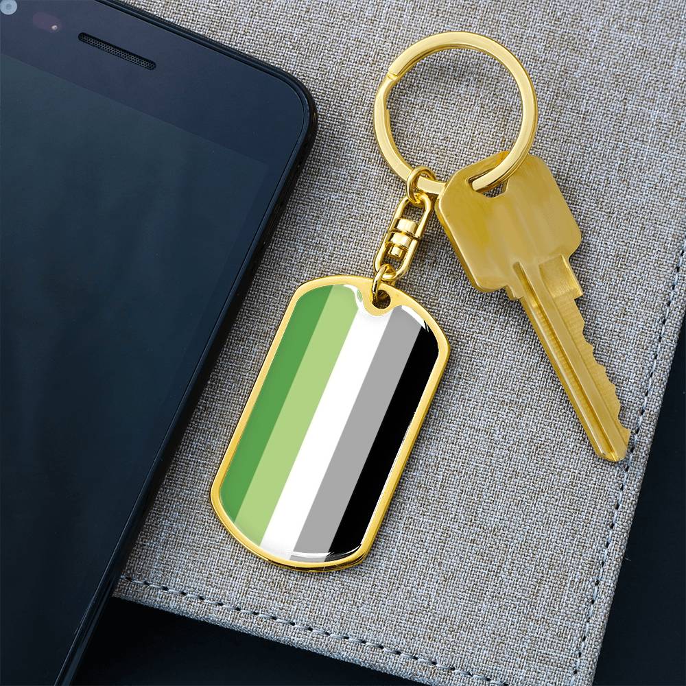 Aromantic Pride Military Dog Tag Keychain asset_1014_transformation_2870_a1e80839-7627-469c-a101-b5e8ff82d89f