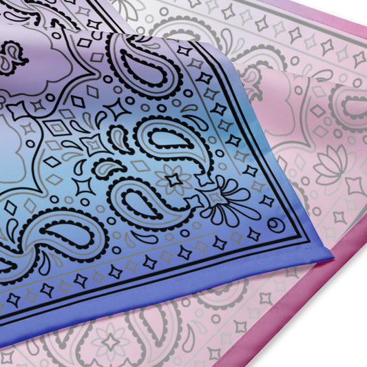 Bigender Pride Paisley Bandana bigender-pride-bandana-details