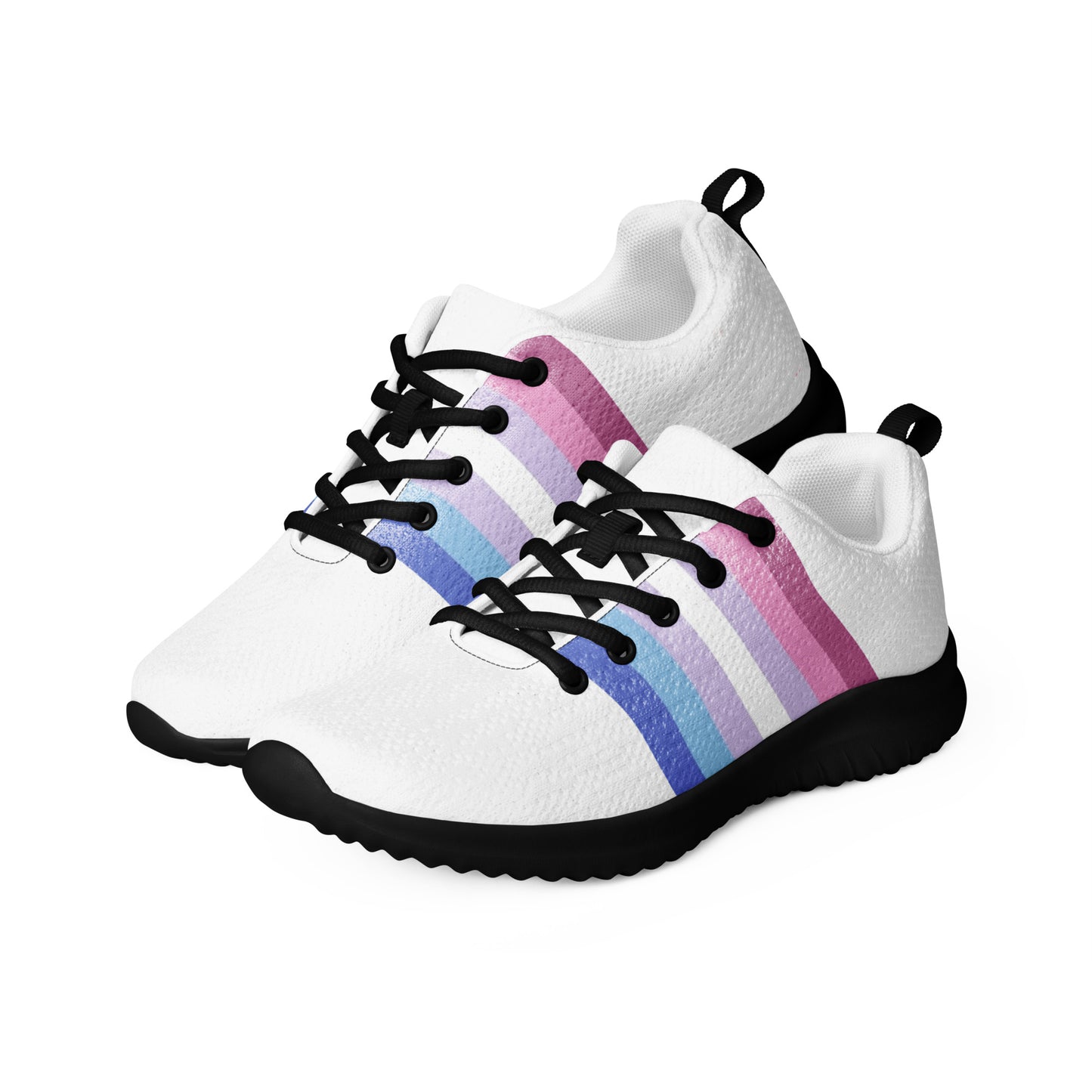 Bigender Pride Flag Men’s Athletic Shoes bigender-pride-flag-mens-athletic-shoes-black-left-front