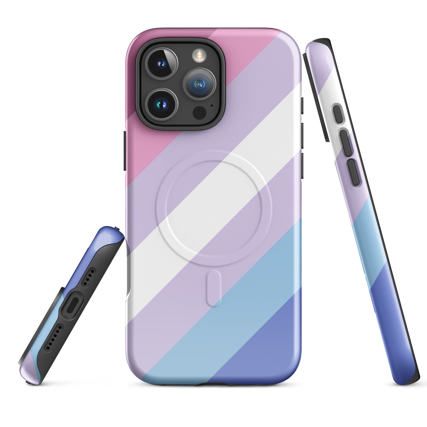 Bigender Pride MagSafe® Tough Phone Case for Apple iPhone® iPhone 16 Pro Max Bigender bigender-pride-magsafe_-tough-phone-case-for-apple-iphone_-16-pro-max-front