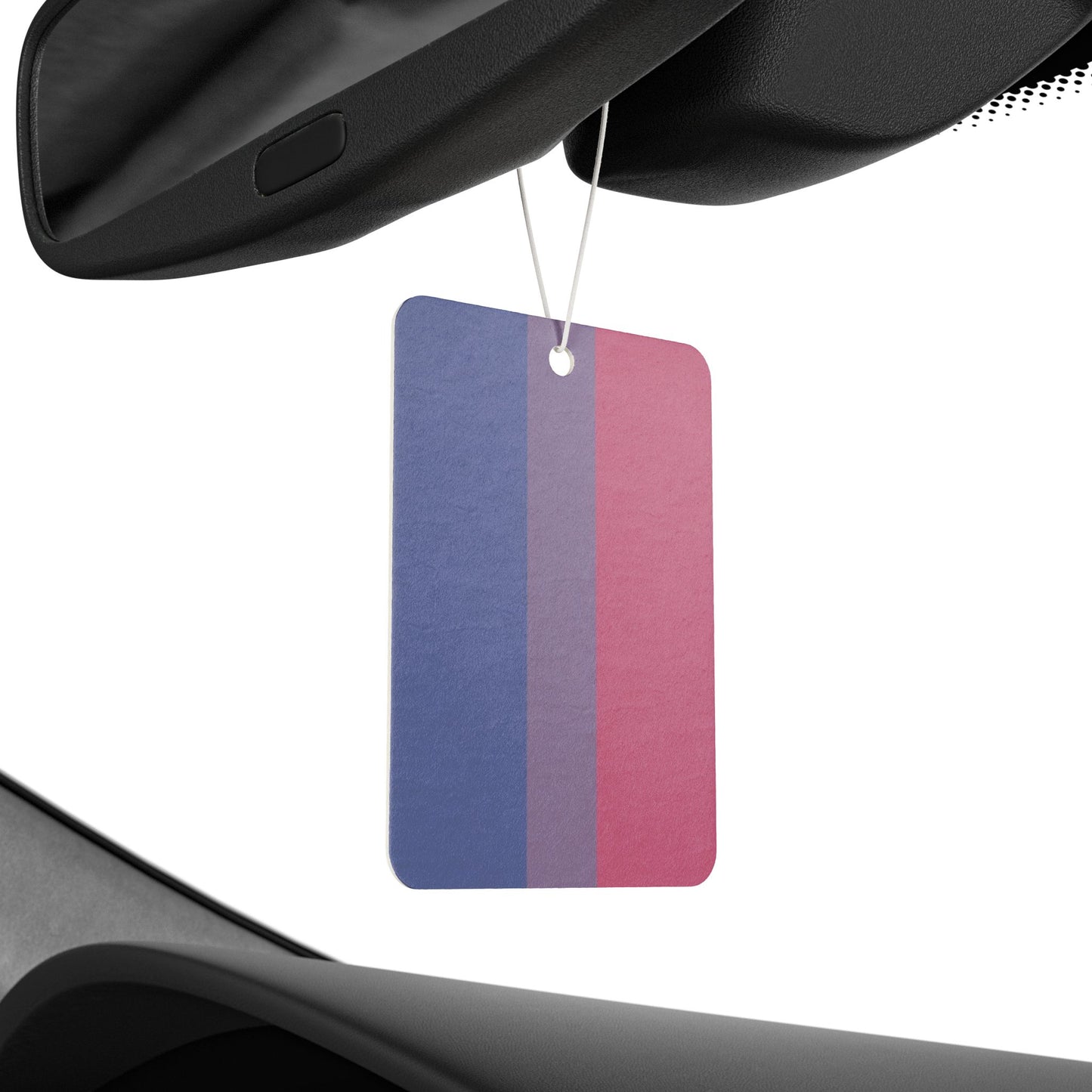 Bisexual Bi Pride Flag Car Air Freshener bisexual-bi-pride-flag-car-air-freshener-rearview-mirror