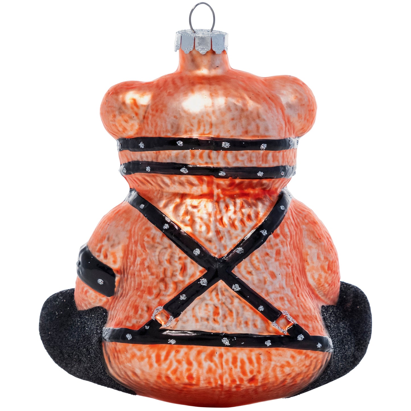 Bound and Ready Teddy – Hand-Blown Glass Holiday Ornament bound-and-ready-teddy-hand-blown-glass-holiday-christmas-ornament-back