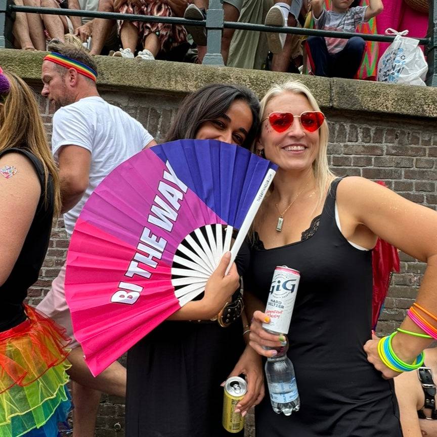 Clack Hand Fan - Bi the Way clack-hand-fan-bi-the-way-the-gay-fan-club-lifestyle Hand Fan