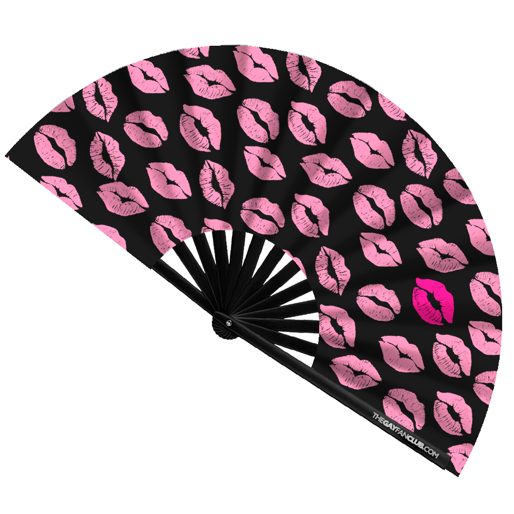 Clack Hand Fan - Kiss Me clack-hand-fan-kiss-me-front