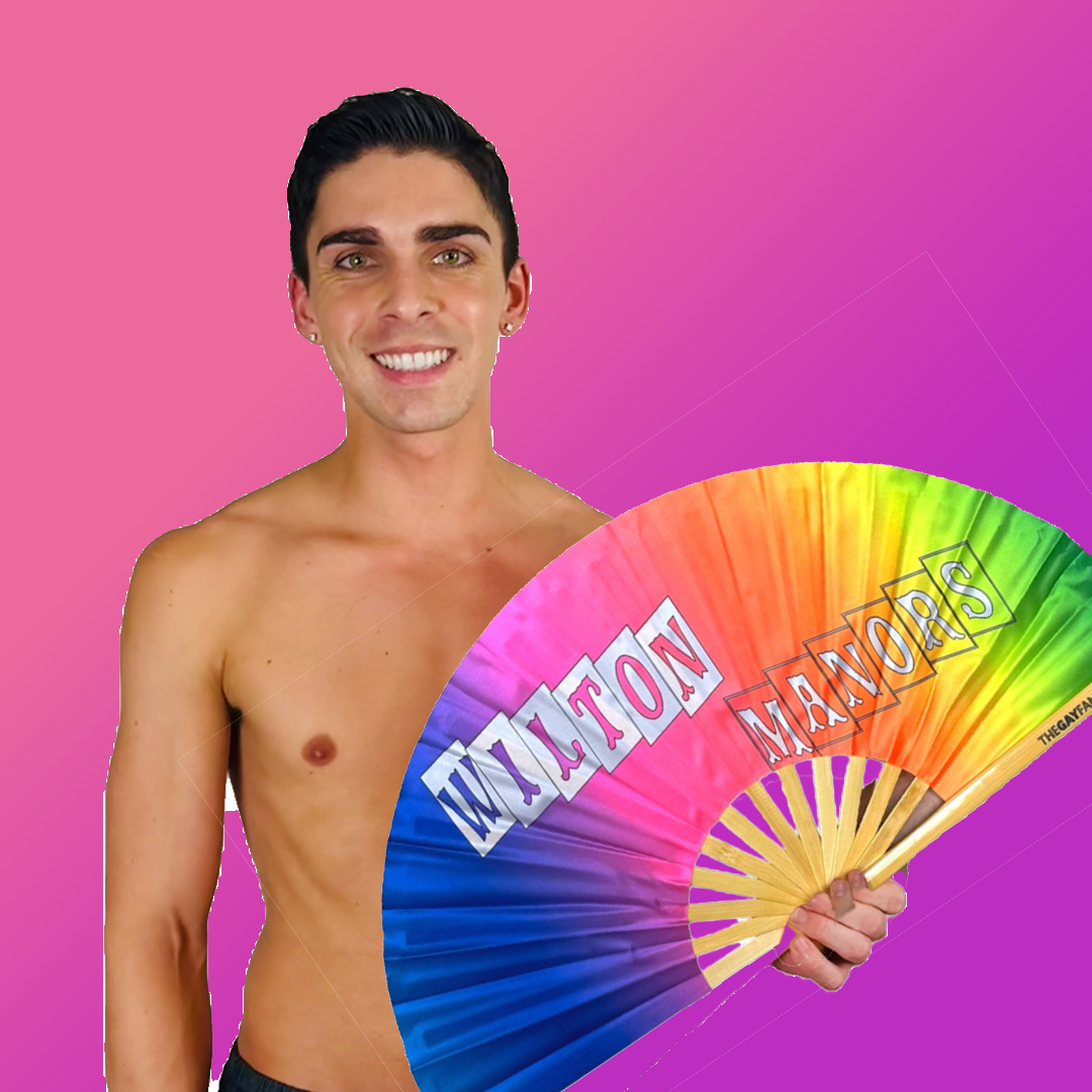 Clack Hand Fan - Wilton Manors Pride clack-hand-fan-wilton-manors-pride-lifestyle