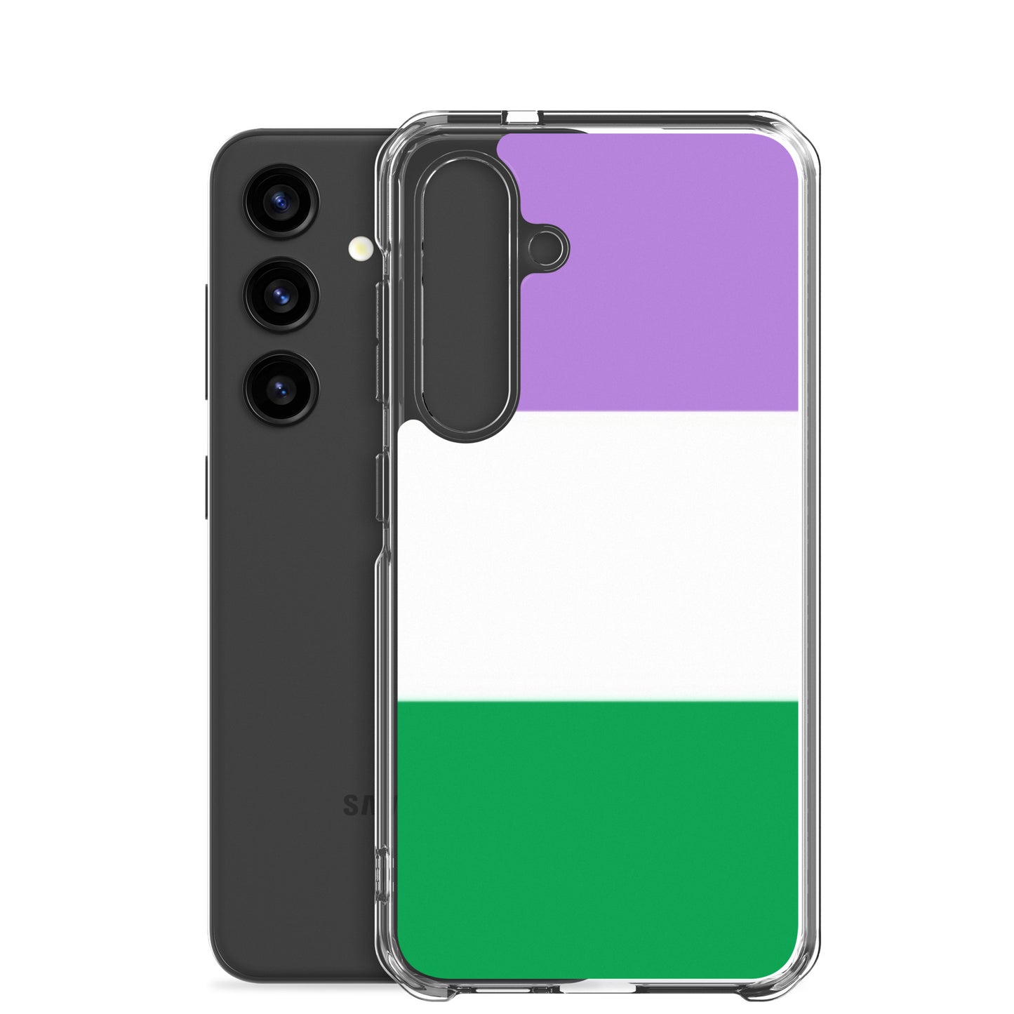 Genderqueer Pride Samsung Galaxy Phone Case clear-case-for-samsung-samsung-galaxy-s24-case-with-phone-677ed06262fcb