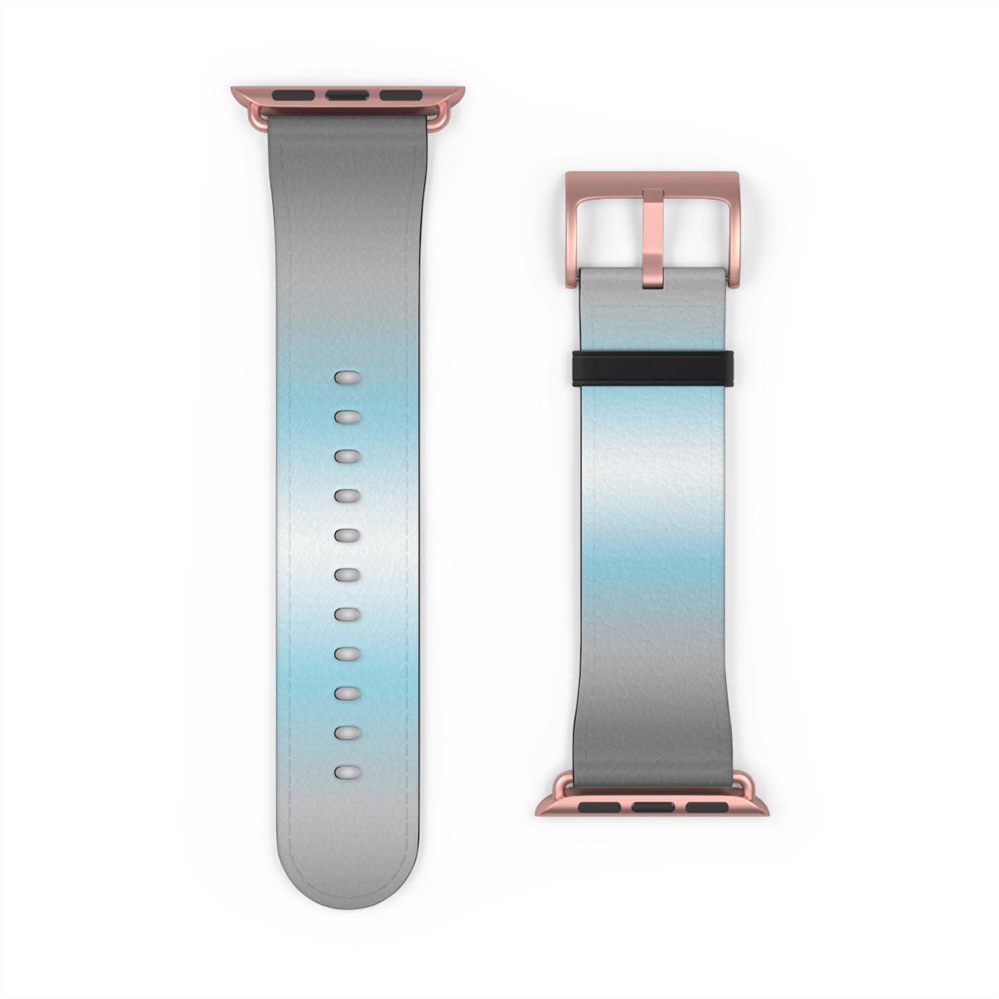 Demiboy Pride Apple Watch Band Strap In Ombre 42 - 45 mm Rose Gold Matte