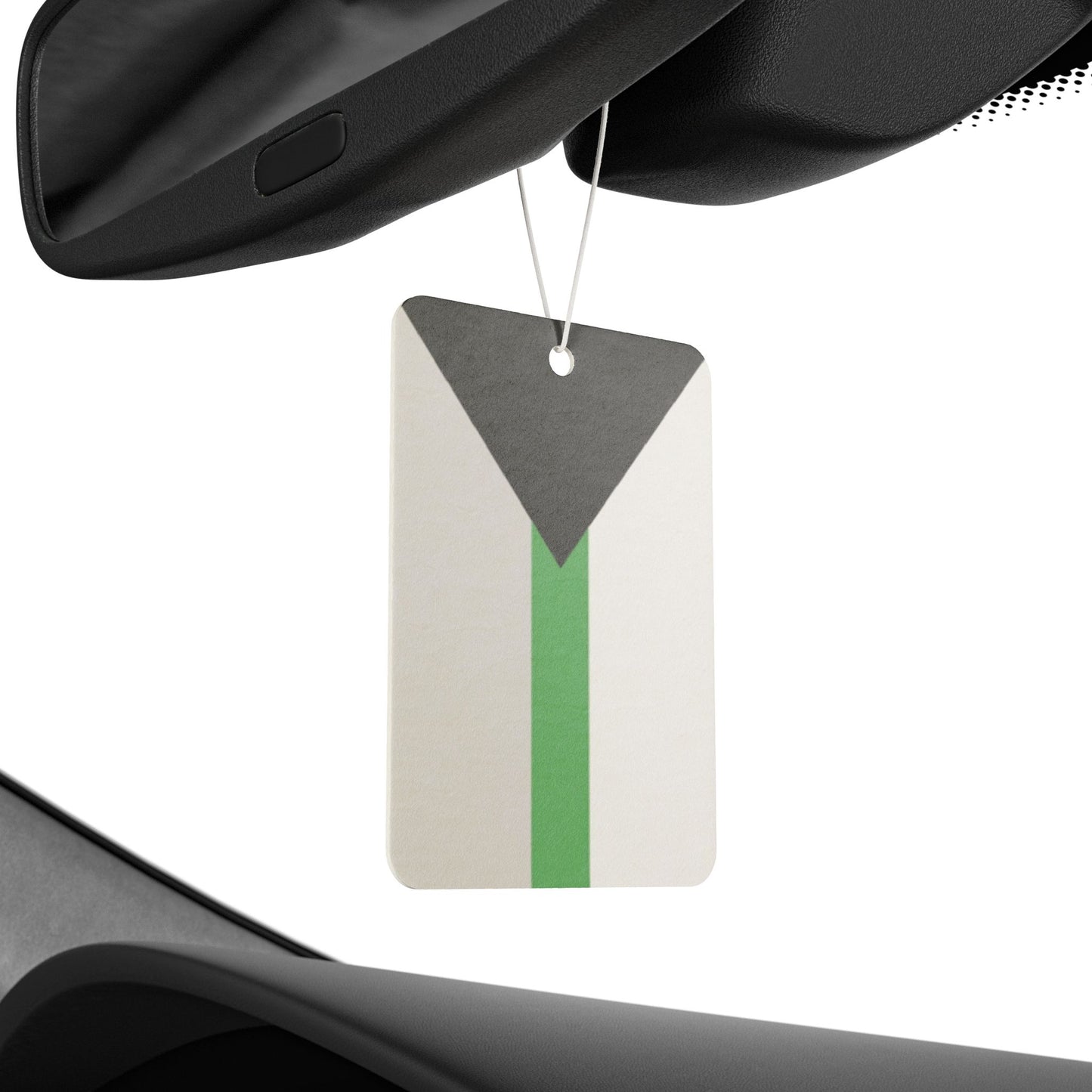 Demiromantic Pride Flag Car Air Freshener demiromantic-pride-flag-car-air-freshener-rearview-mirror