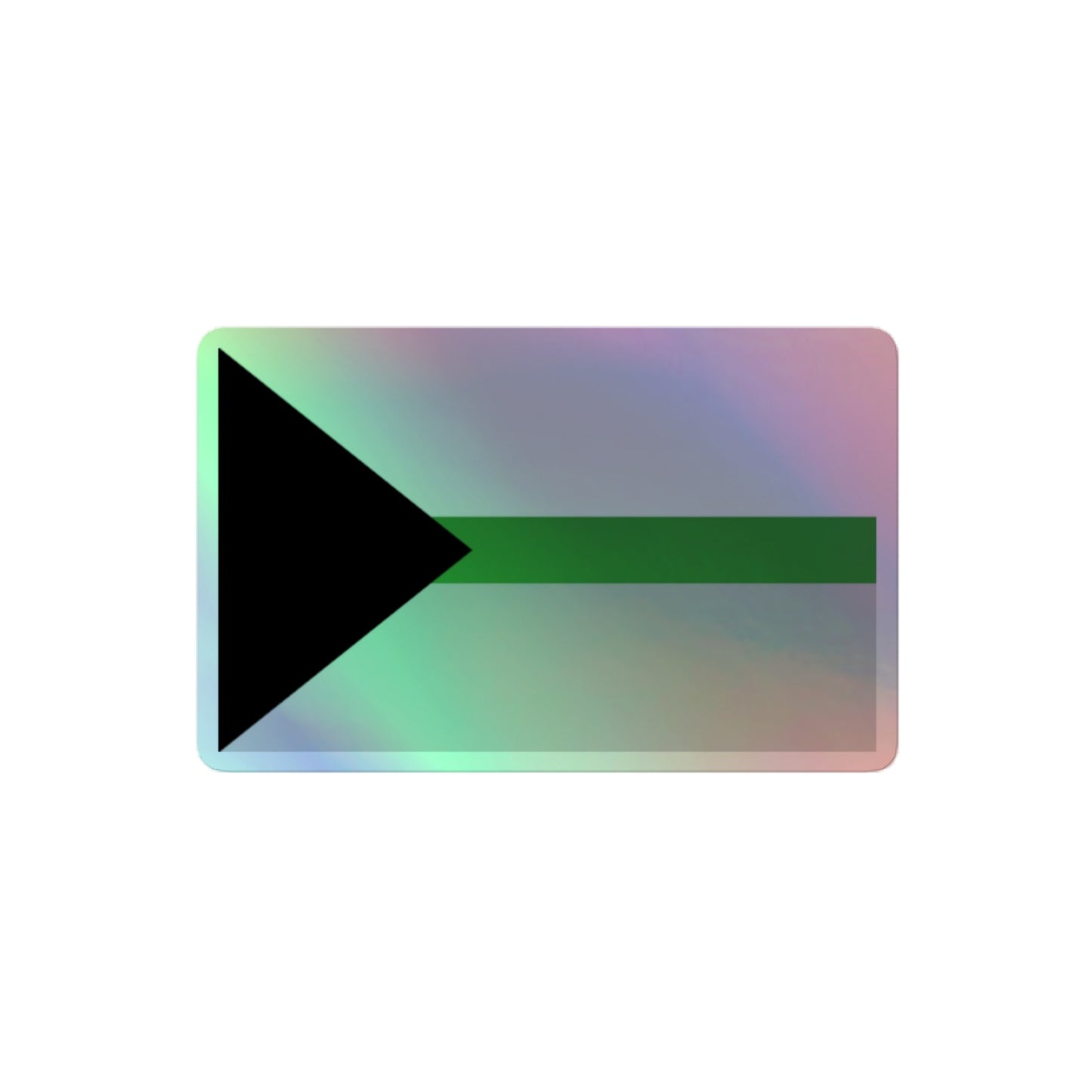 Demiromantic Pride Flag Holographic Sticker 4″ Demiromantic demiromantic-pride-flag-holographic-sticker-4in-front