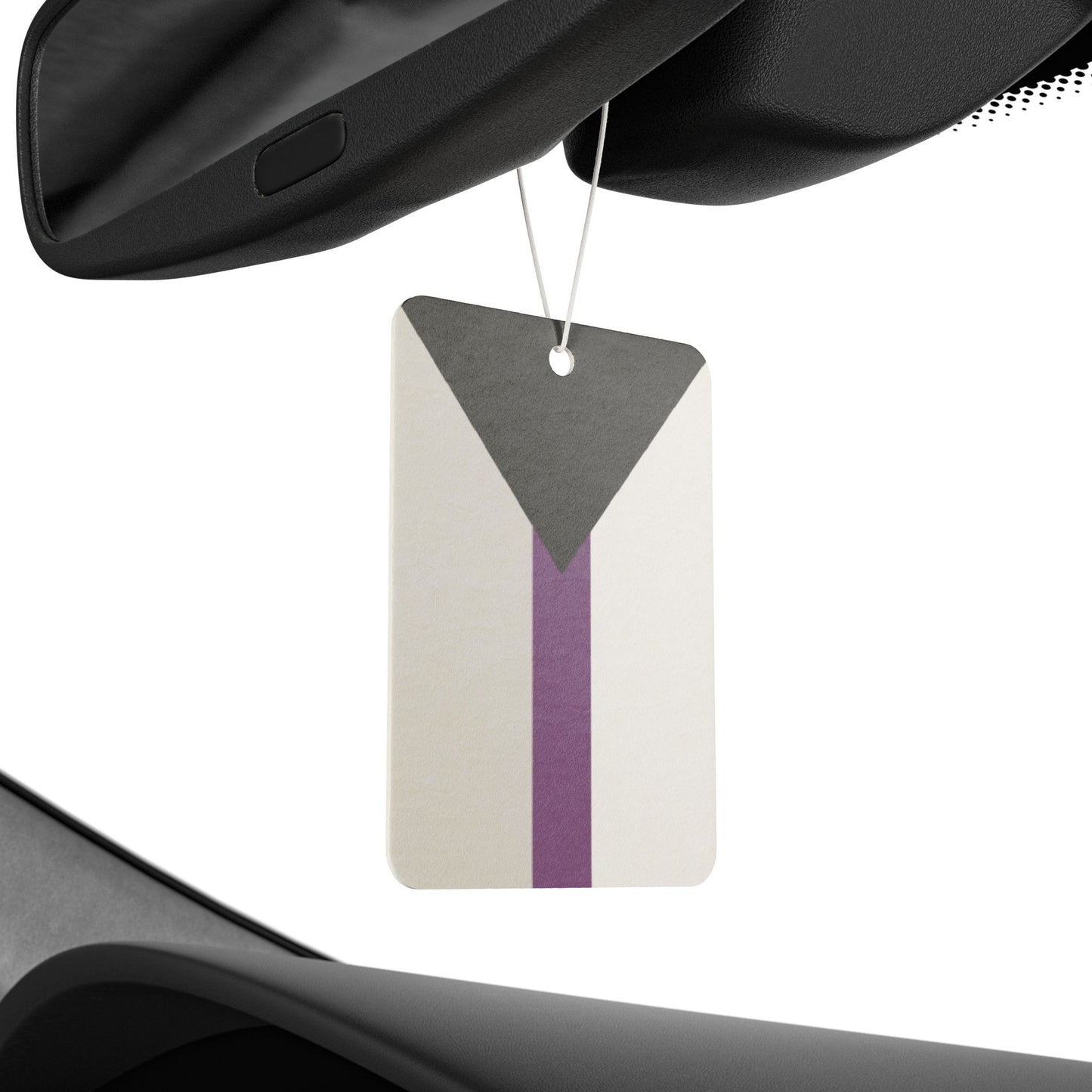Demisexual Pride Flag Car Air Freshener demisexual-pride-flag-car-air-freshener-rearview-mirror