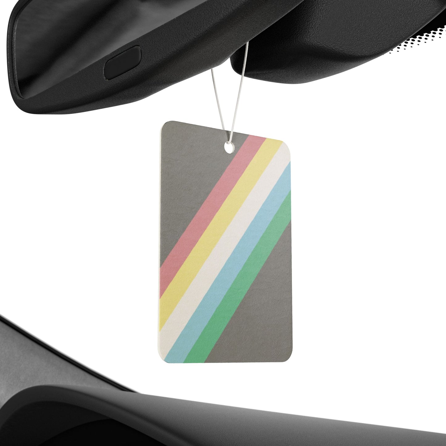 Disability Pride Flag Car Air Freshener disability-pride-flag-car-air-freshener-rearview-mirror