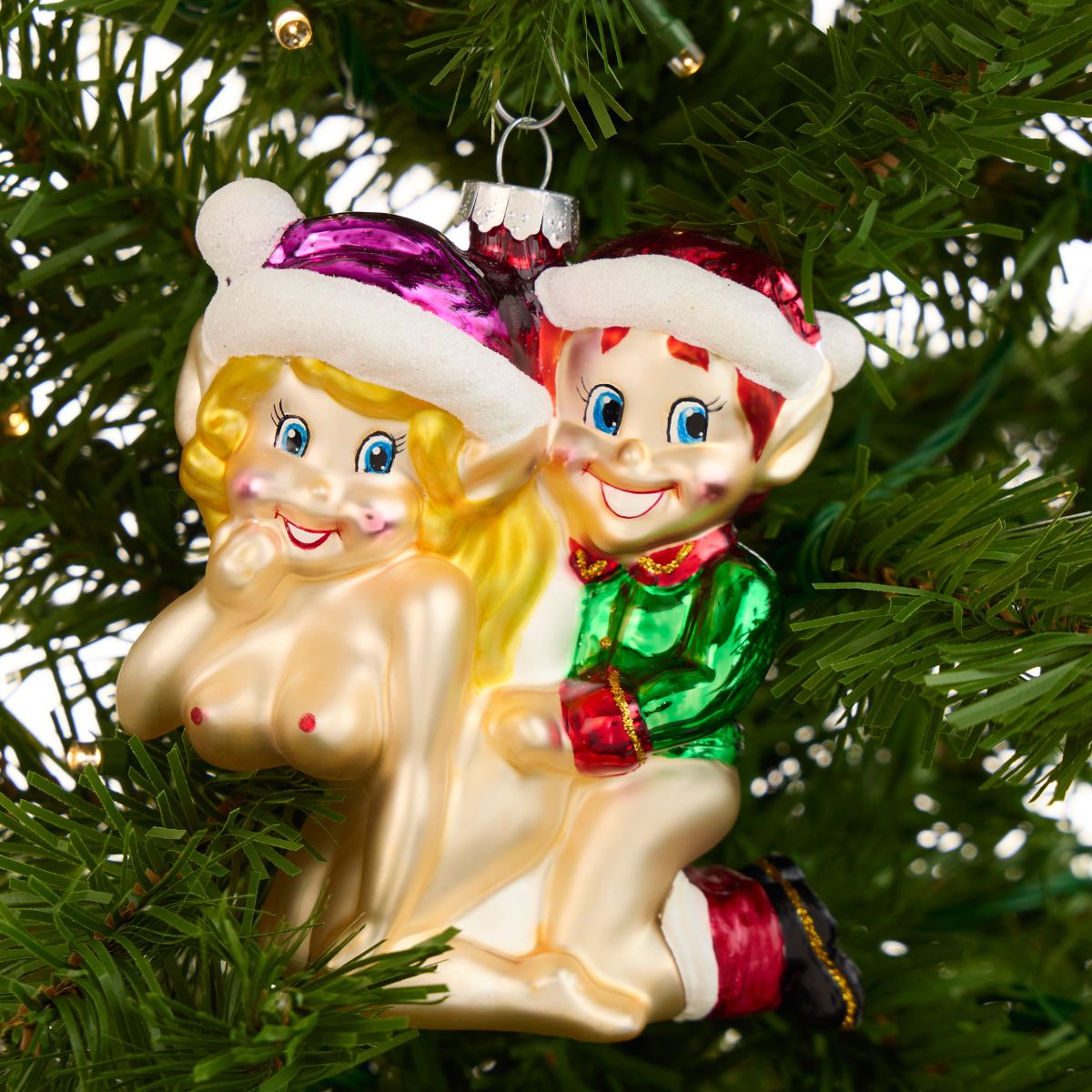 Elfy Style – Hand-Blown Glass Holiday Ornament elfy-style-hand-blown-glass-holiday-christmas-ornament-lifestyle