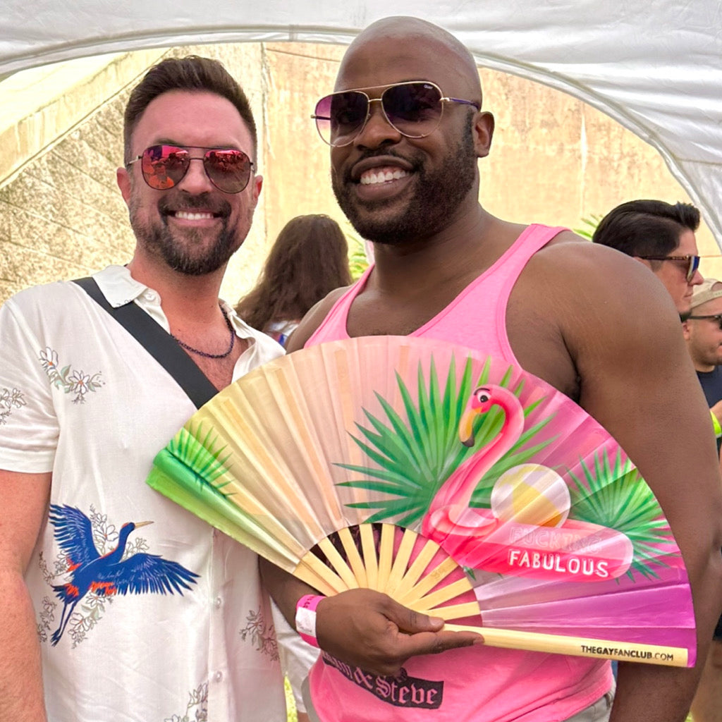 Clack Hand Fan -Fucking Fabulous (UV) fucking-fabulous-fan-uv-the-gay-fan-club-lifestyle