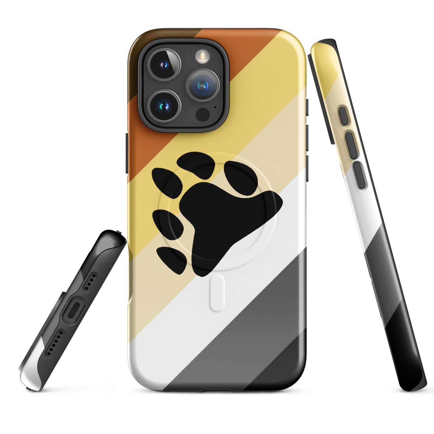 Gay Bear Pride MagSafe® Tough Phone Case for Apple iPhone® iPhone 16 Pro Max Gay gay-bear-pride-magsafe-tough-phone-case-for-apple-iphone-16-pro-max-front