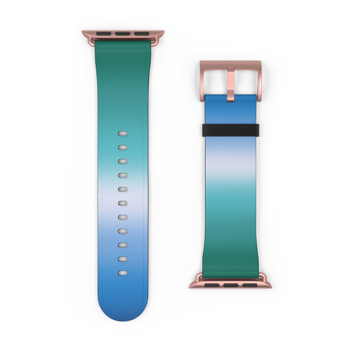 Gay Mens MLM Pride Apple Watch Band Strap - Ombre 42 - 45 mm Rose Gold Matte gay-mens-mlm-pride-apple-watch-band-strap-ombre-42-45-mm-rose-gold