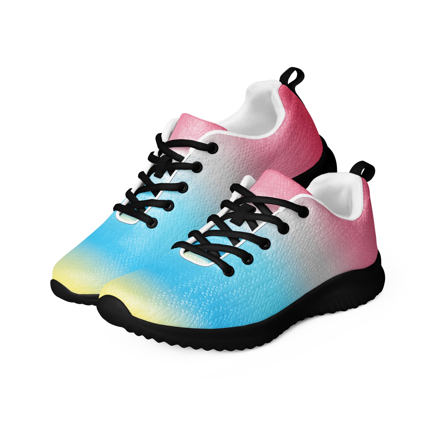 Genderflux Pride Women’s Athletic Shoes - Ombre genderflux-pride-womens-athletic-shoes-ombre-black-left-front
