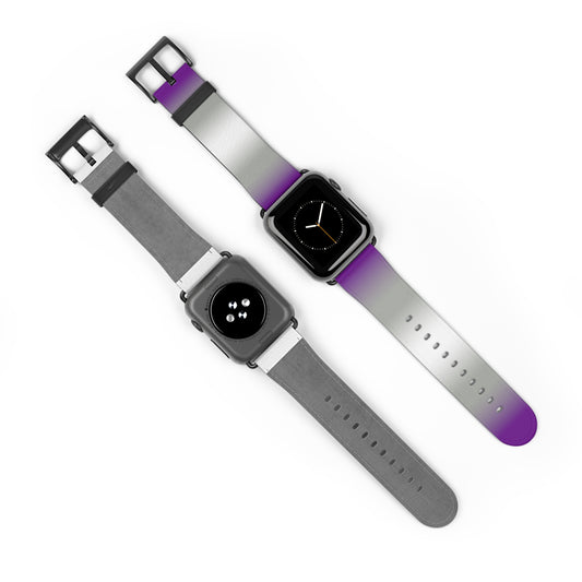 Greysexual Pride Apple Watch Band Strap In Ombre front and back