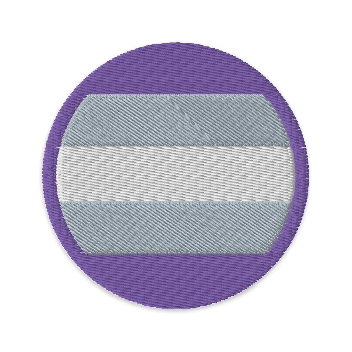 Greysexual Pride Circle Embroidered Patch Greysexual greysexual-pride-circle-embroidered-patch-3-in-front