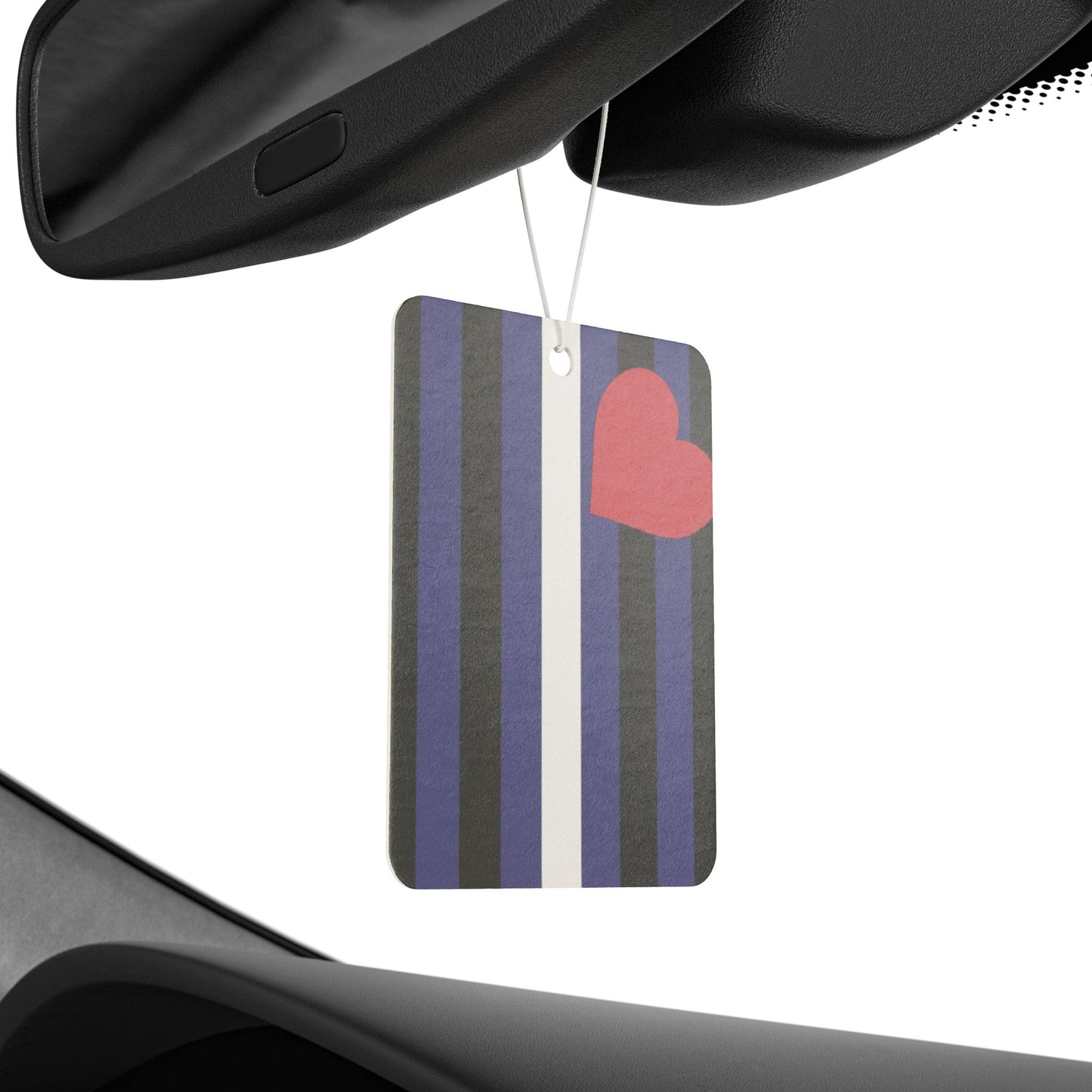 Leather Pride Flag Car Air Freshener leather-pride-flag-car-air-freshener-rearview-mirror