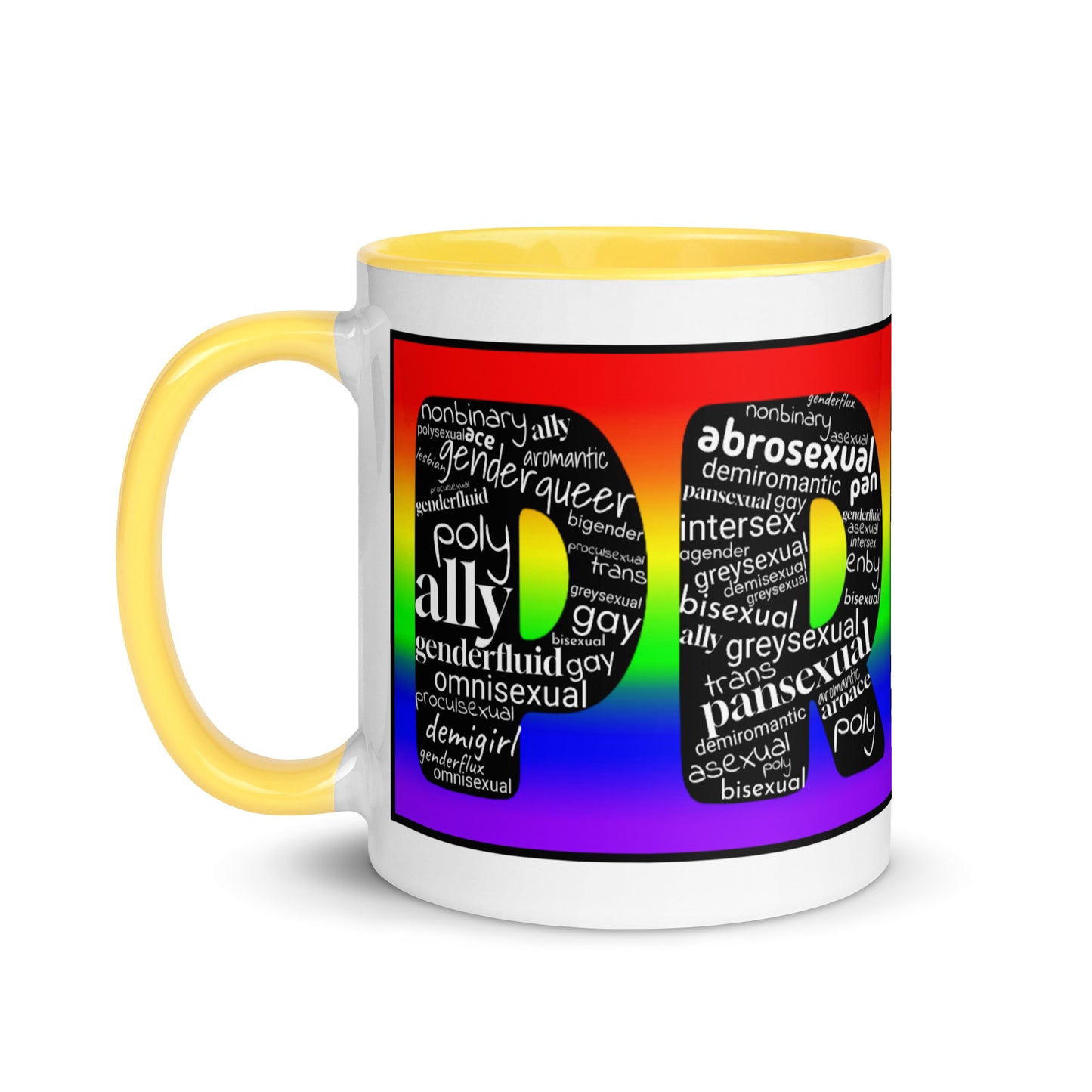 LGBTQ Inclusive Pride Coffee Tea Mug with Color Inside lgbtq-inclusive-pride-coffee-tea-mug-with-color-inside-yellow-11-oz-left