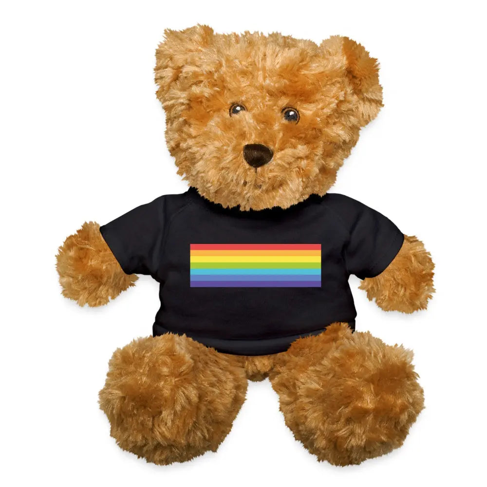 LGBTQ Pride Flag Plush Stuffed Animal Teddy Bear Black Pride lgbtq-pride-flag-plush-stuffed-animal-teddy-bear-black