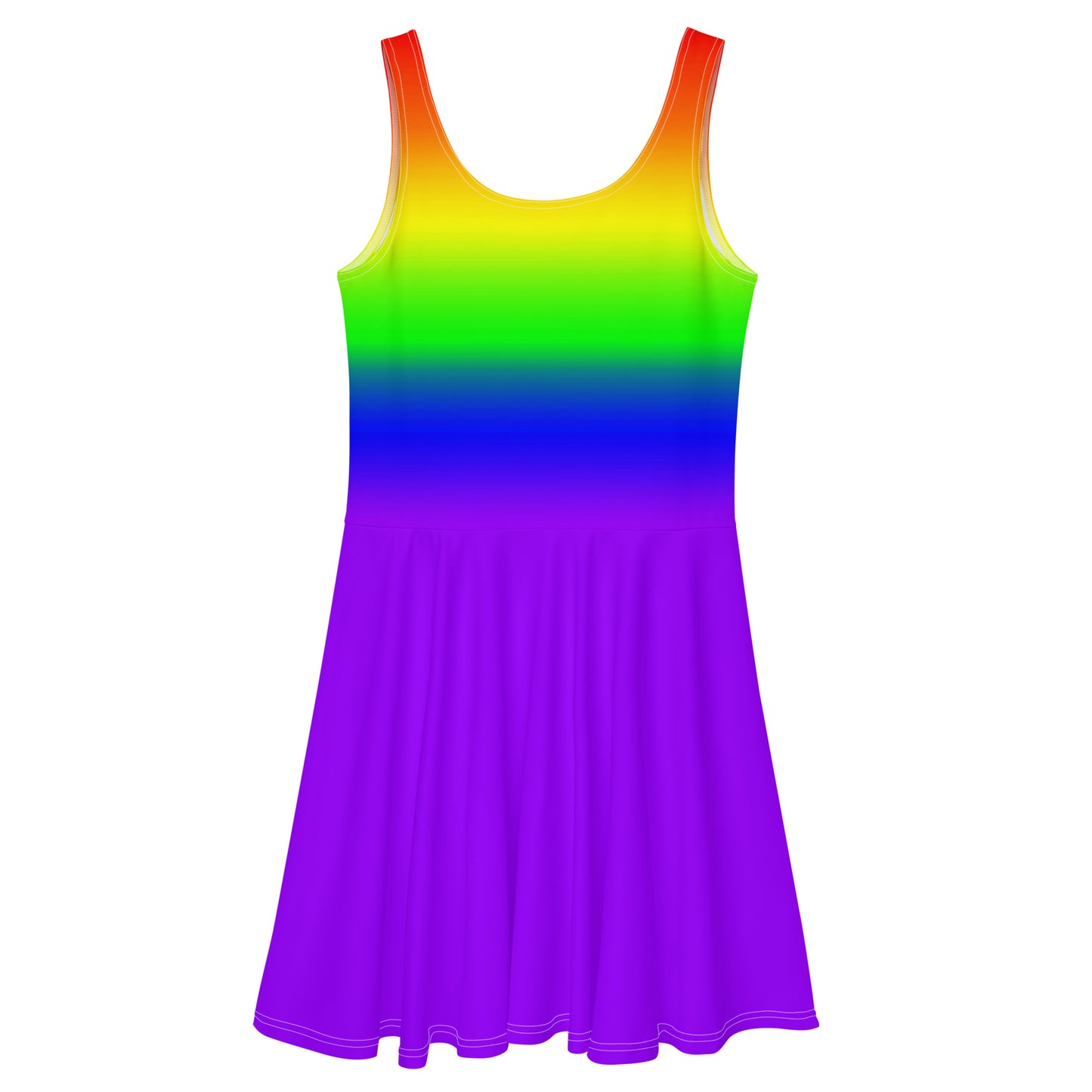 LGBTQ Pride Skater Dress lgbtq-pride-rainbow-skater-dress-back