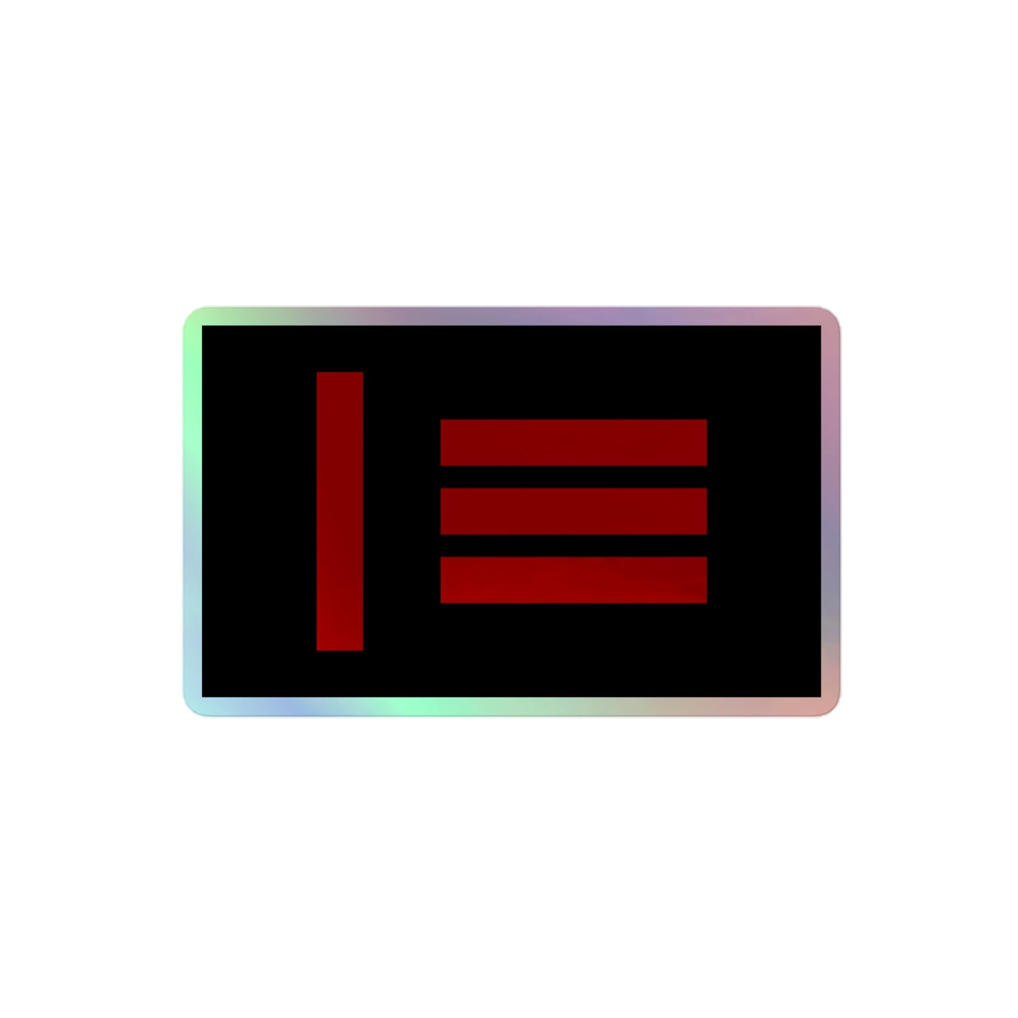 Master Slave Pride Flag Holographic Sticker 4″ master-slave-pride-flag-holographic-sticker-4in-front