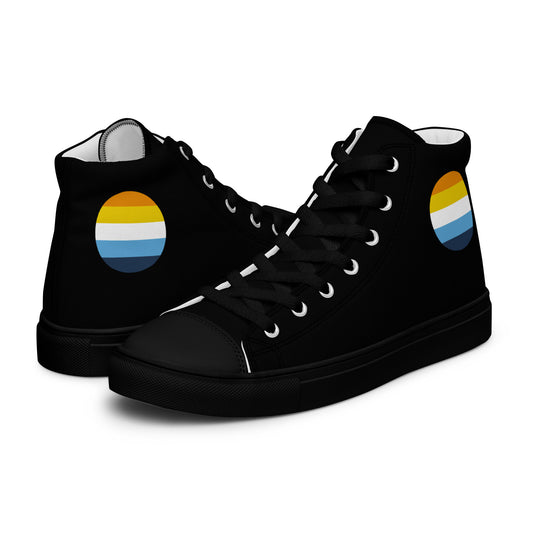 Aroace Men’s High Top Canvas Athletic Shoes Black Aroace mens-high-top-canvas-shoes-black-left-657e5dc98caae High Top Shoes