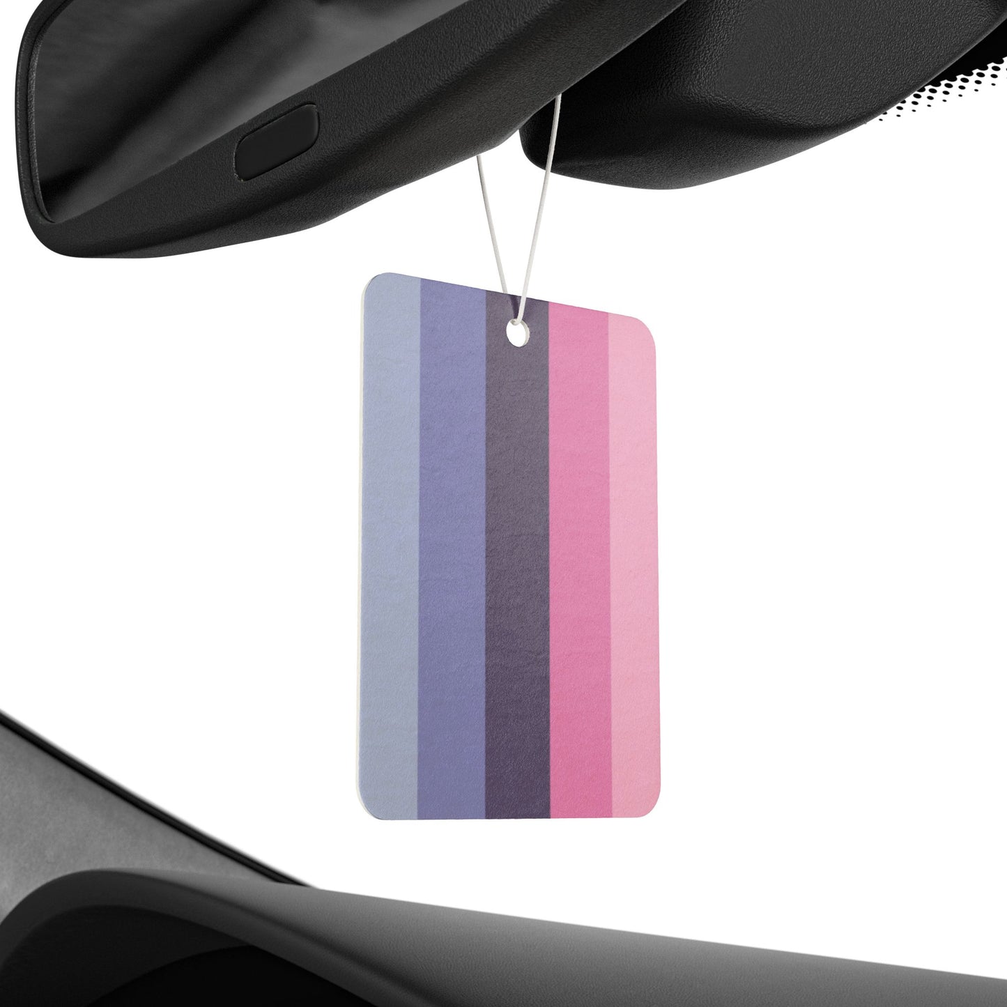 Omnisexual Pride Flag Car Air Freshener omnisexual-pride-flag-car-air-freshener-rearview-mirror