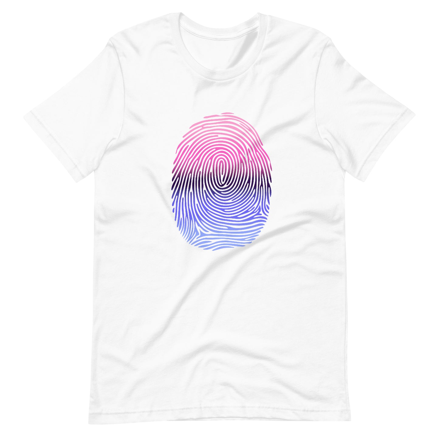 Omnisexual Pride Identity Fingerprint Shirt - Unisex White Omnisexual omnisexual-pride-identity-fingerprint-shirt-unisex-white-front