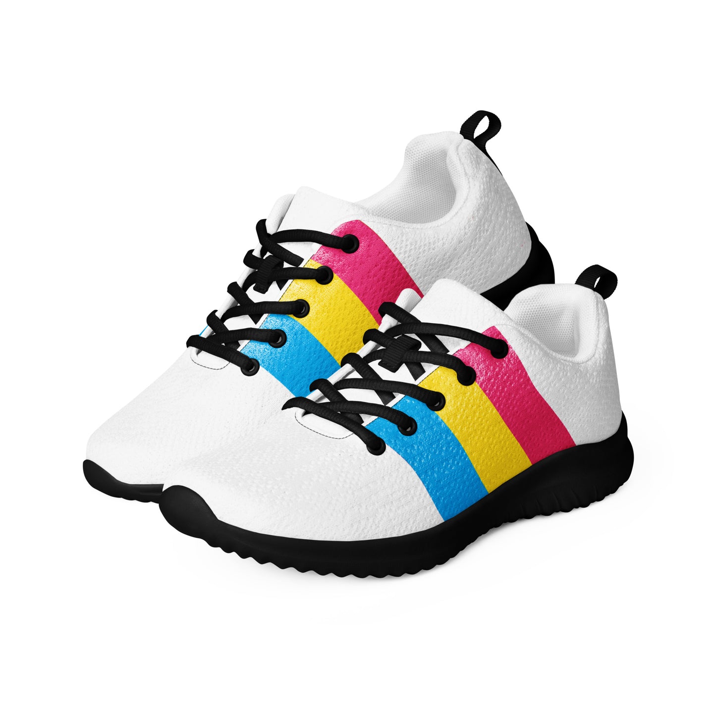 Pansexual Pan Pride Flag Men’s Athletic Shoes pansexual-pan-pride-flag-mens-athletic-shoes-black-left-front