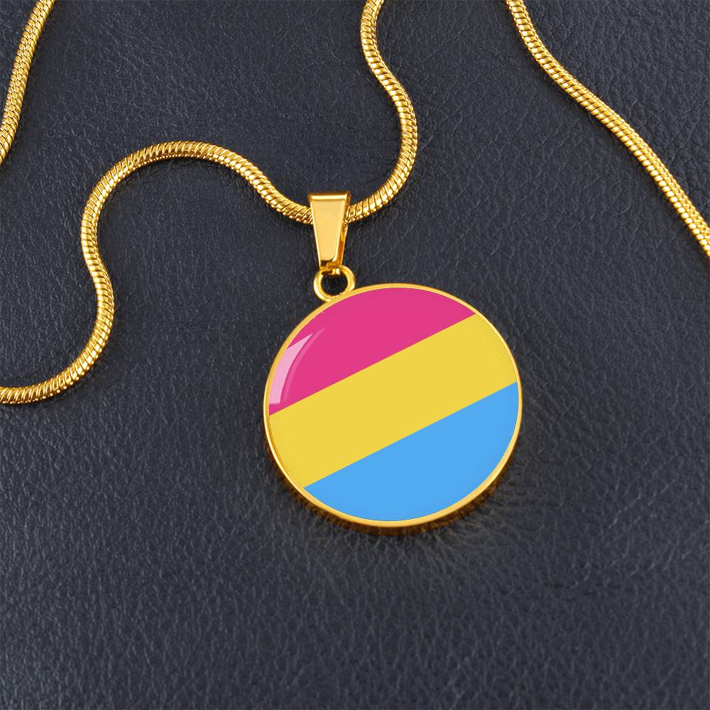 Pansexual Pan Pride Circle Pendant Necklace pansexual_pride_pendant_necklace_in_gold