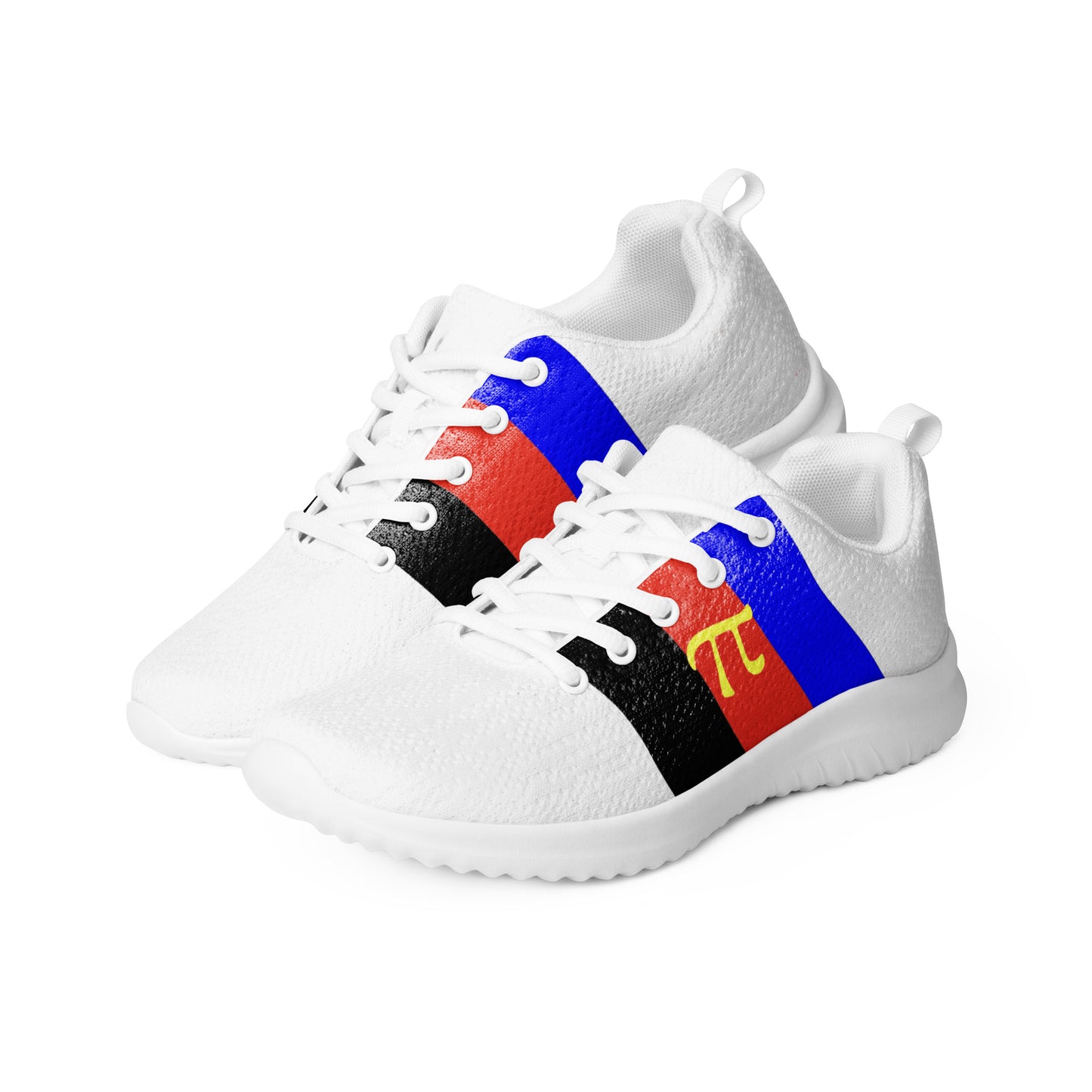 Polyamorous Polyamory Pride Flag Men’s Athletic Shoes polyamorous-polyamory-pride-flag-mens-athletic-shoes-white-left-front Athletic Shoes