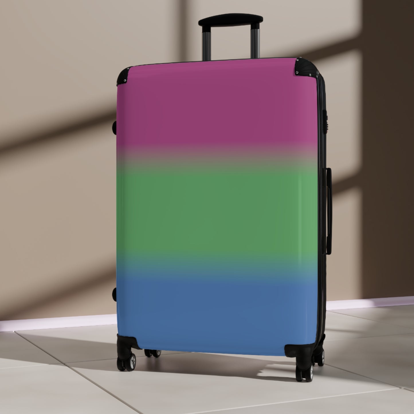Polysexual Poly Pride Hard-Shell Suitcase - Ombre polysexual-poly-pride-hard-shell-suitcase-ombre_large-travel