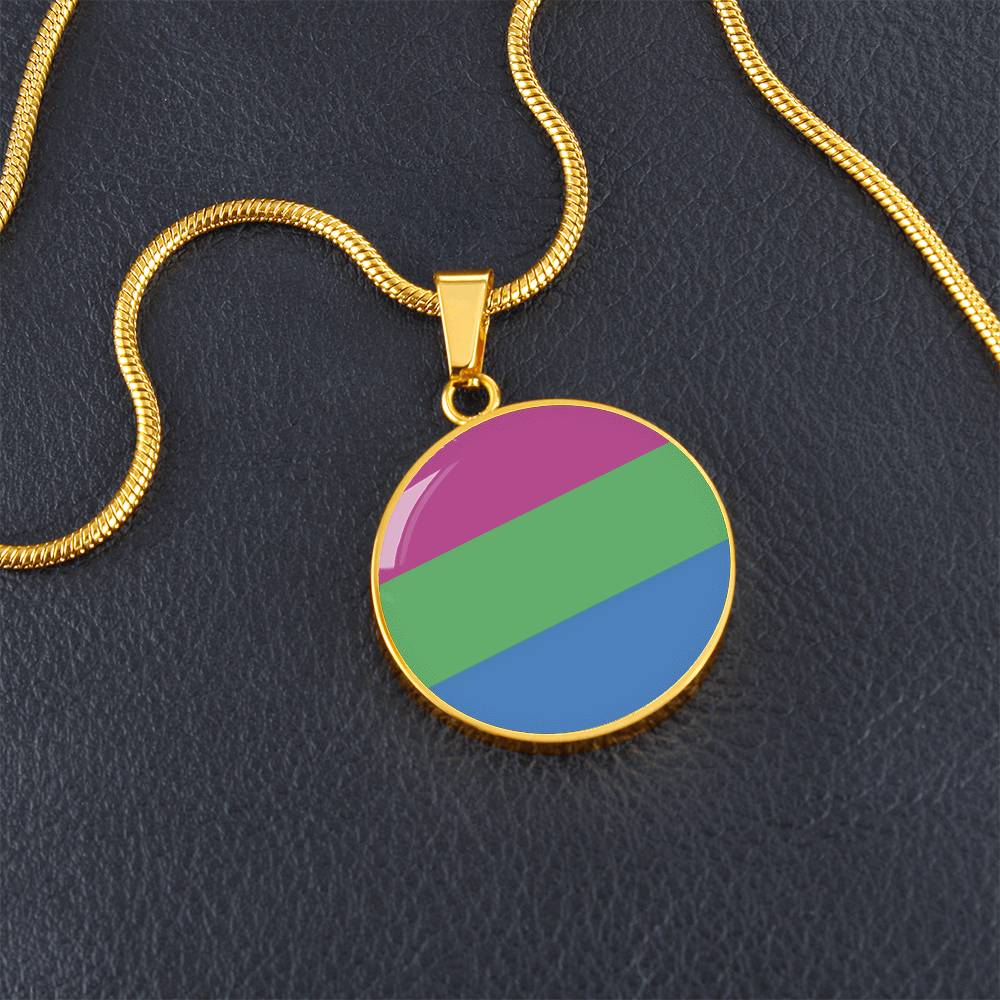Polysexual Poly Pride Circle Pendant Necklace polysexual_pride_pendant_necklace_in_gold