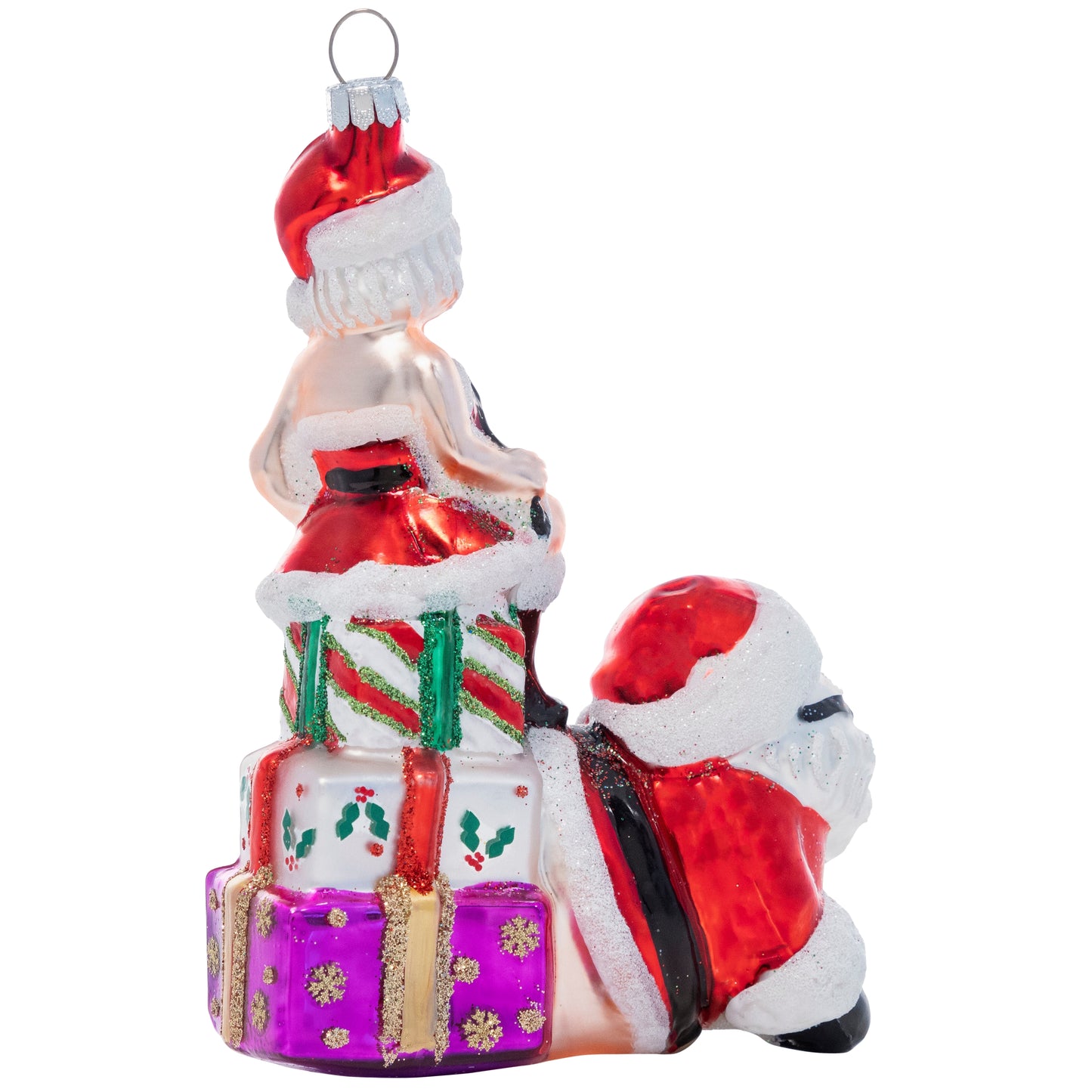 Santa's Submissive Side - Hand Blown Glass Holiday Ornament santas-submissive-side-hand-blown-glass-holiday-christmas-ornament-back