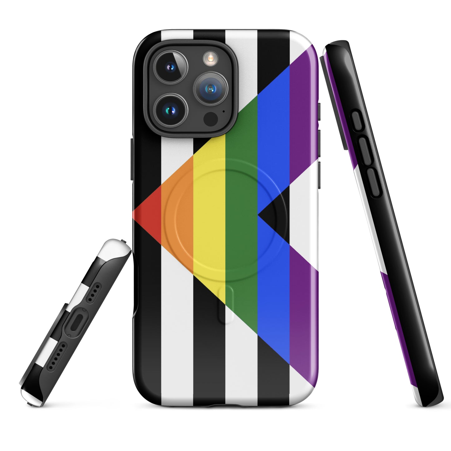 Straight Ally Pride MagSafe® Tough Phone Case for Apple iPhone® iPhone 16 Pro Max Straight Ally straight-ally-pride-magsafe-tough-phone-case-for-apple-iphone-16-pro-max-front
