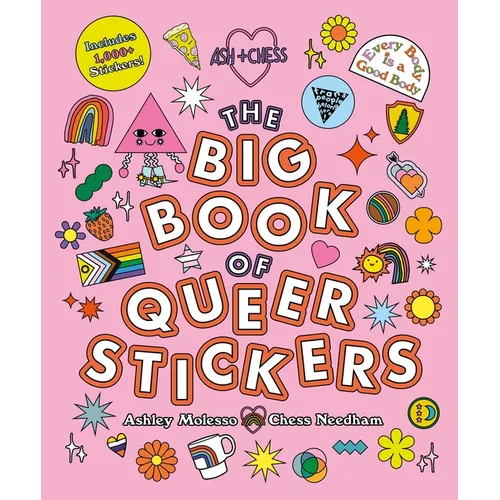 Book cover for 'The Big Book of Queer Stickers' by Ashley Molesso and Chess Needham