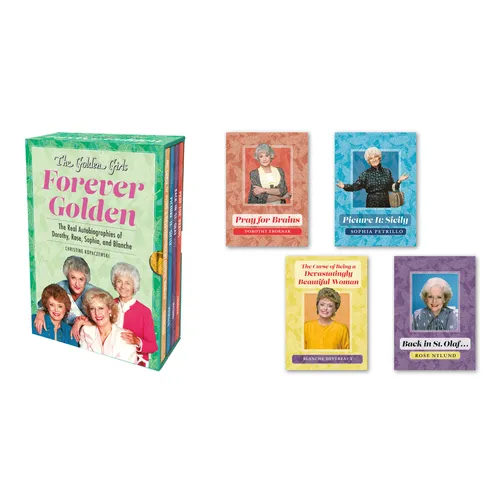 Collection of 'The Golden Girls' books on a white background