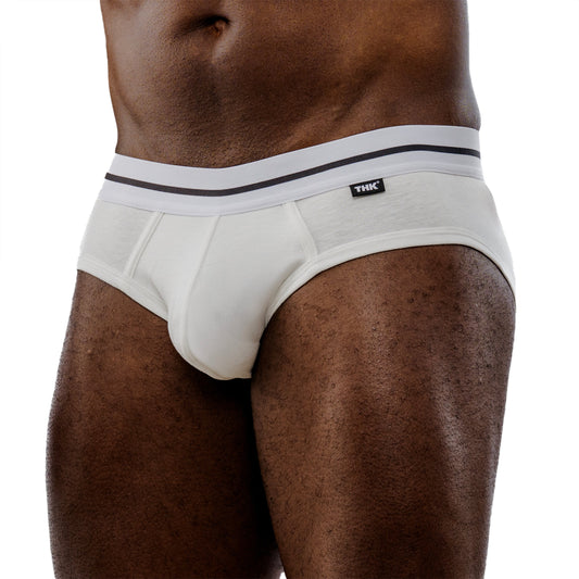 White men's underwear with a visible brand logo on a white background